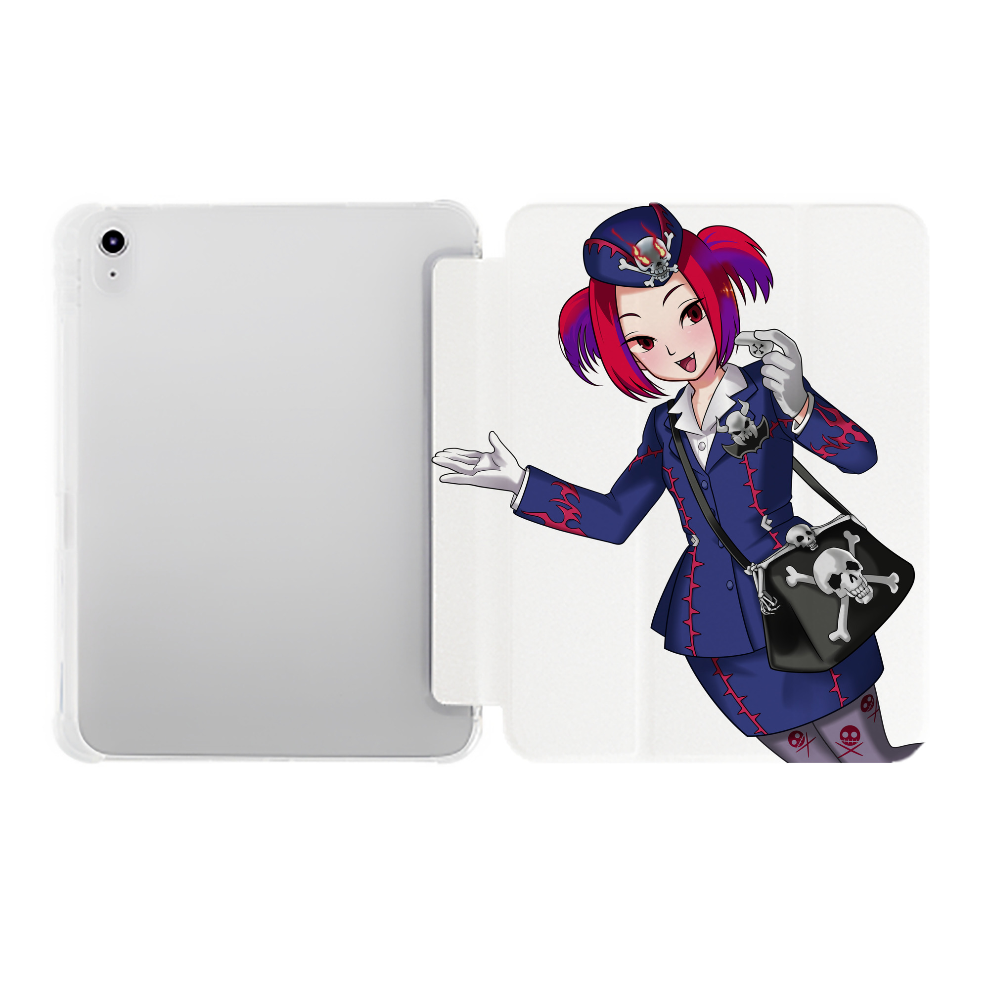 （画像用） 遊☆戯☆王 Yu-Gi-Oh! IPad ケース ペン収納付き 三つ折りスタンド PUレザー×シリコン 対応機種9.5/10.5/10.9インチ